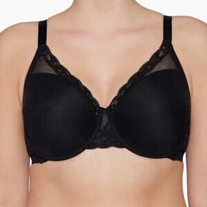 NWOT Natori Women’s Feather Full Figure Black Bra 741299 – 42H